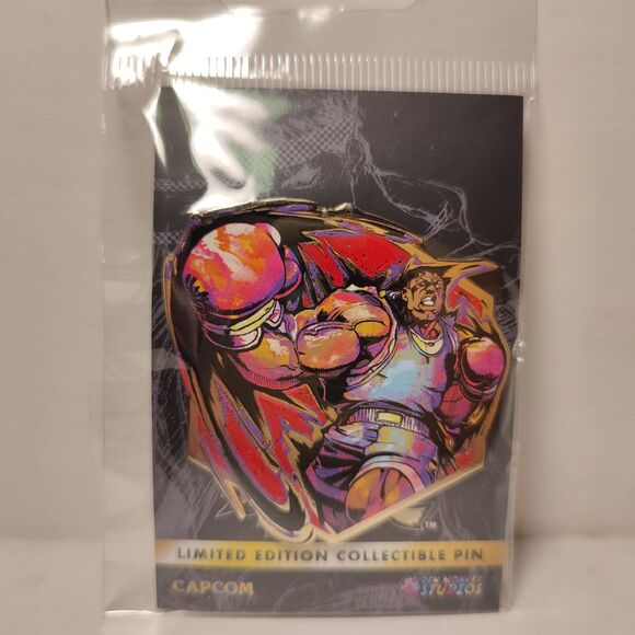 Street Fighter Balrog Painterly Series Enamel Pin Official Capcom Badge - Picture 1 of 2